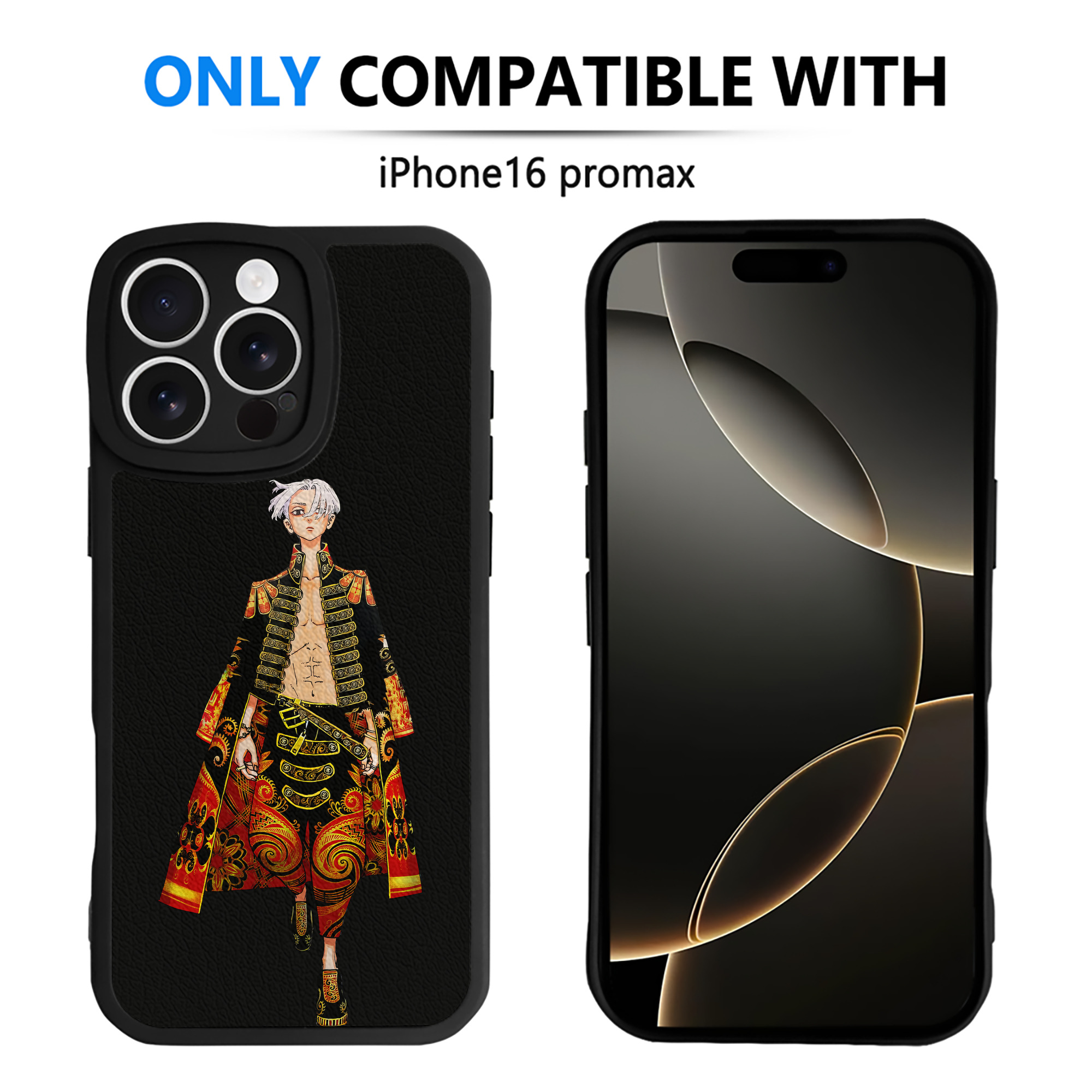 （画像用） 東京リベンジャーズ Tokyo Revengers 【iPhone 16シリーズ対応】シリコンスマホケース（レザー調） 材質：シリコン